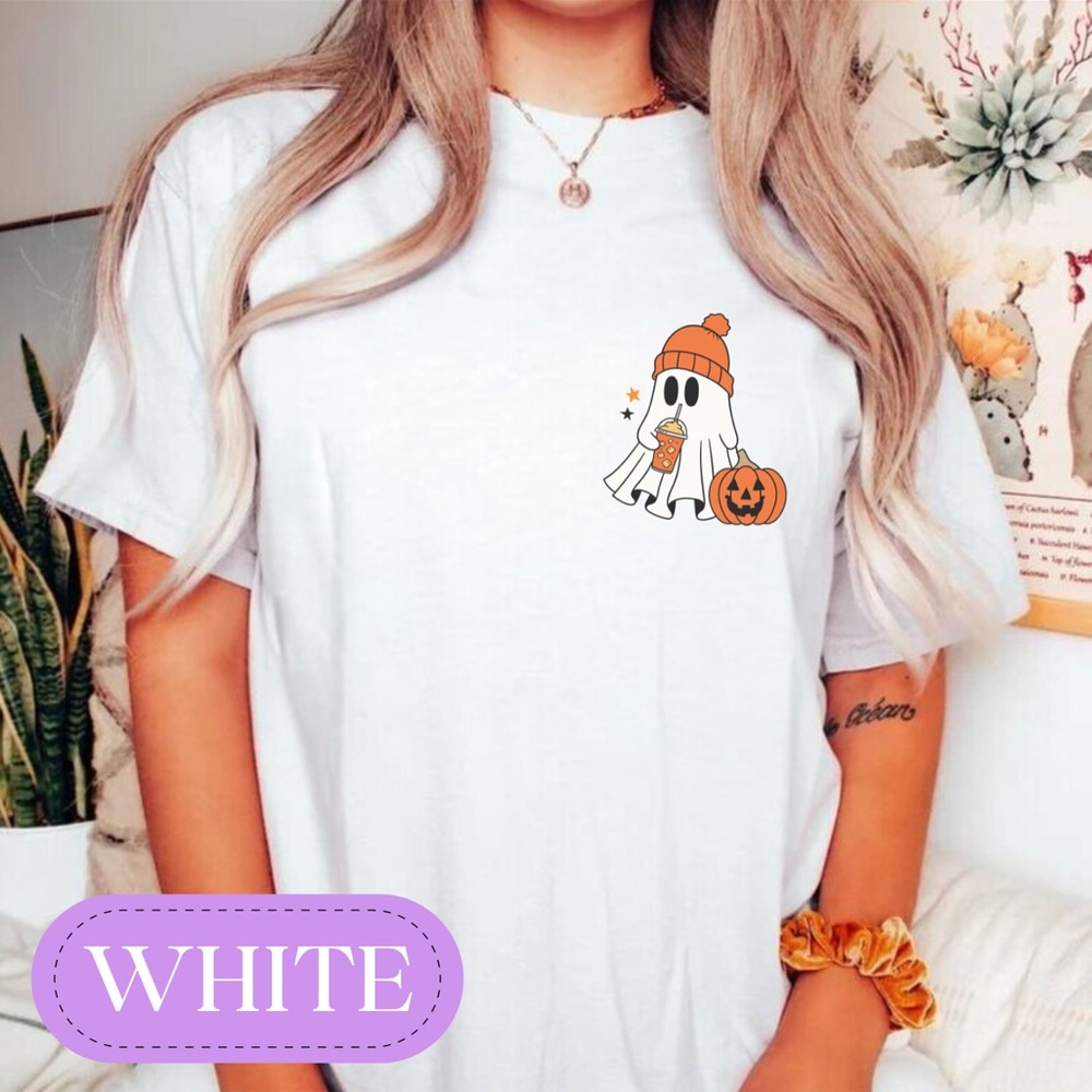 Сute Ghost Shirt, Lovers Halloween Gift, Halloween Shirt, Spooky Season